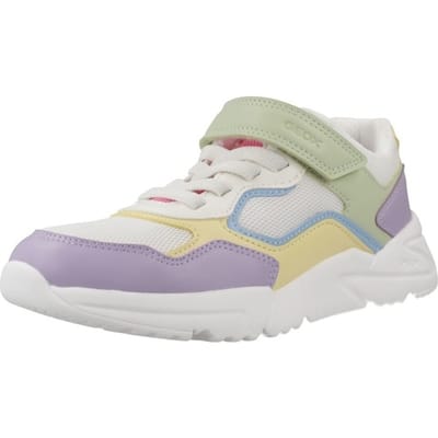 GEOX LOFTUS MEISJES Sneakers - VEELKLEURIG/WIT - Maat 39