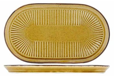 Solas Mustard Bord Ovaal 28x16,5cm