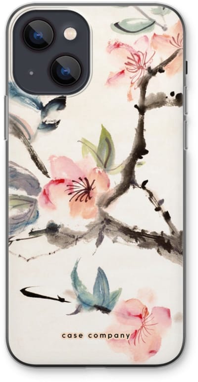 Case Company® - Hoesje geschikt voor iPhone 13 hoesje - Japanse bloemen - Soft Cover Telefoonhoesje - Bescherming aan alle Kanten en Schermrand