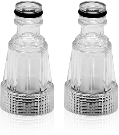 Set van 2 tuinslang-waterzeef - voor hogedrukreiniger - wit