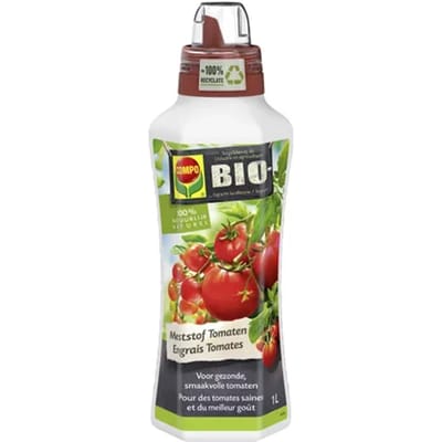 COMPO Bio Vloeibare Meststof Tomaten - biologisch - voor gezonde, smaakvolle tomaten - fles 1 L