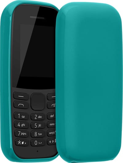 kwmobile telefoonhoesje geschikt voor Nokia 105 (2019) - Hoesje voor smartphone - Back cover in mat petrol