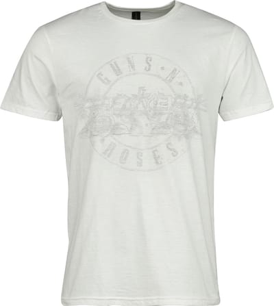 Guns N' Roses T-shirt - Watercolour Bullet - M tot 3XL - voor Mannen - wit
