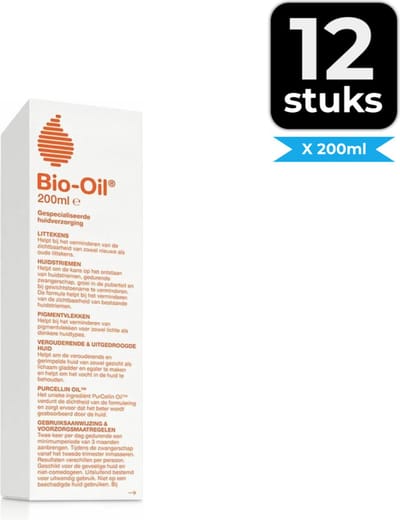 Bio Oil Huidverzorgingsolie - 200 ml - Voordeelverpakking 12 stuks