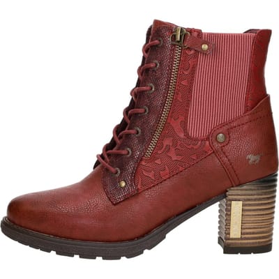 Mustang Veterschoenen Hak Veterschoenen Hak - Rood - Maat 38