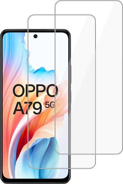 2x Screenprotector geschikt voor OPPO A79 5G – Gehard Glas - Proteqt+