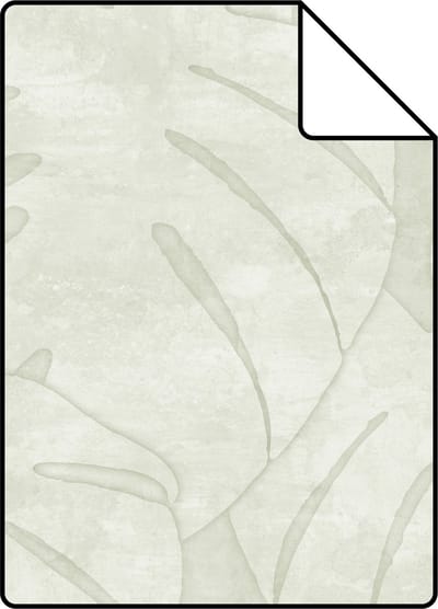 Proefstaal ESTAhome behang monstera bladeren beige - 26.5 x 21 cm - 139002-S