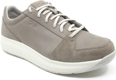Joya, OLIVER Beige, JY527A, Beige heren sneaker met schokdempende PU zolen wijdte H
