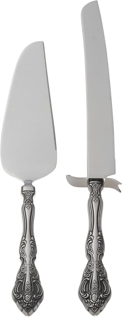 Taartschep Set - Opschepbestek - Feestelijke Gelegenheden - Sierlijk Decoratief Ontwerp - 127 x 38 x 36 cm - Zilverkleurig