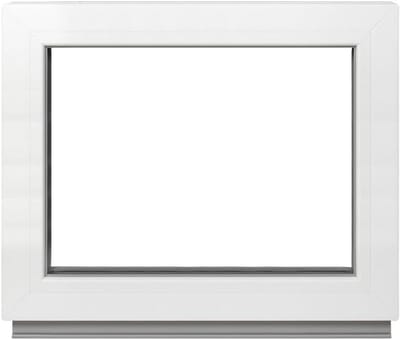 Kelderraam Vast - Tuinhuis venster - Isolatie - Dubbele Beglazing - 90 x 85 cm - Wit