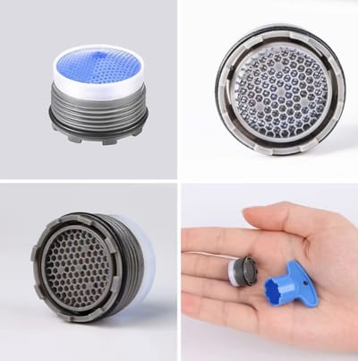 Perlator Kraan Set klein (2x M16,5 + 2x M18,5) – CACHÉ Beluchter Compatibel – Inclusief Verwijdertool – Waterbesparing - Kraanbeluchter
