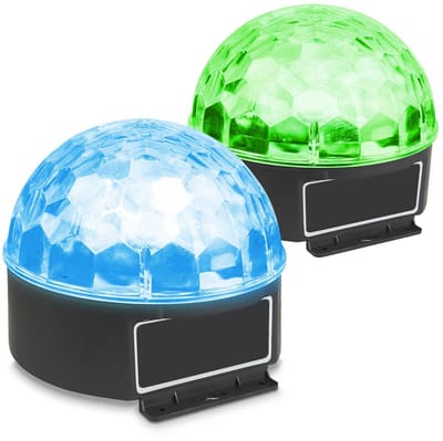 Fuzzix set van 2 Jelly ballen met LED lichteffect en vele bewegende en gekleurde lichtstralen