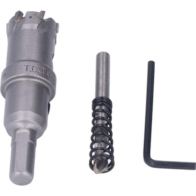 Carbide Gatzaag Bit TCT Dik Metaal Tanden Gatzaag Kit met Zeskantsleutel Kernboor 22mm 0.9in 22mm / 0.87in