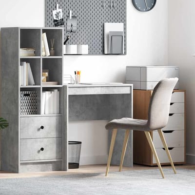 vidaXL - Bureau - Beton - Grijs - 70 - x - 40 - x - 76 - cm