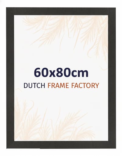 Fotolijst 60x80 cm - MDF - Zwart Mat - Benno