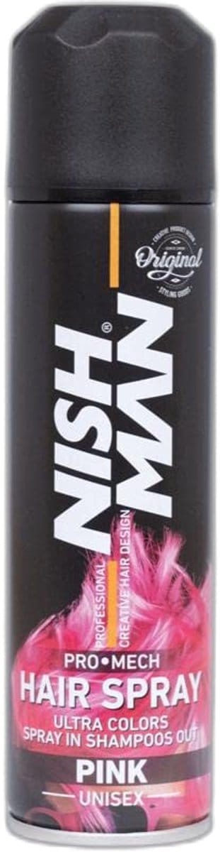 Nishman Pro Mech Kleurspray Groen 150ml, tijdelijk, uitwasbaar, uniseks