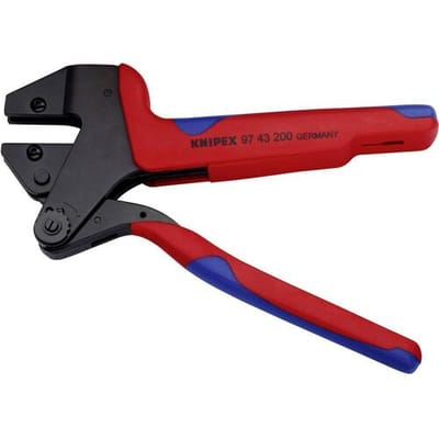KNIPEX Krimp-systeemtangen, voor verwisselbare krimpprofielen