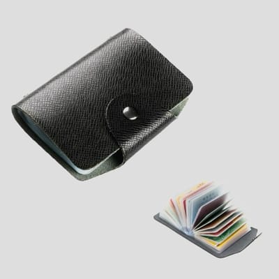 Pasjeshouder – creditcardhouder – creditcardhouder – bankpashouder - visitekaartjes houder - card holder wallet - card protector - Zwart - LOUZIR