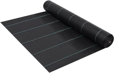 Onkruidmembraan Bodembedekker - Onkruiddoek Worteldoek - Tuin Onderhoud - Waterdoorlatend UV-gestabiliseerd - 2x150 m - Zwart