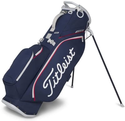 Titleist Players S4 Stadry Standbag Navy Rood Wit