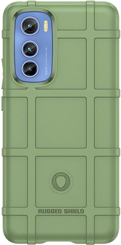 MobyDefend Hoesje - Geschikt voor Motorola Edge 30 - Rugged Shield TPU Backcover - Groen
