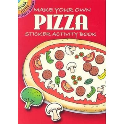 Make Your Own Pizza Sticker Activity Book - Little Activity Books - Fran Newman-D'Amico