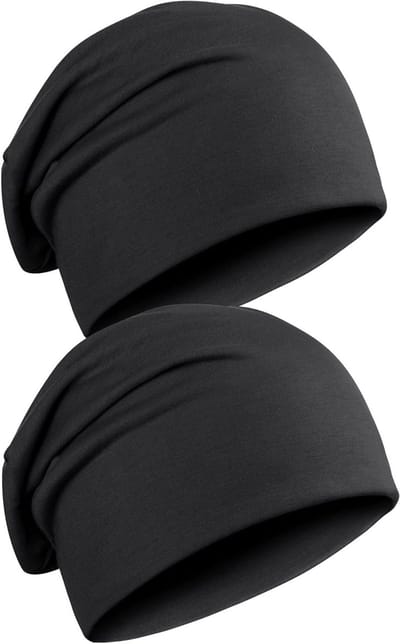 Set van 2 Unisex Slouch Beanies voor Mannen en Vrouwen, Warme Gebreide Wintermutsen voor Koude Dagen