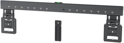 TV muurbeugel voor 43-100 inch schermen - Low profile - Tot 75kg - Zwart