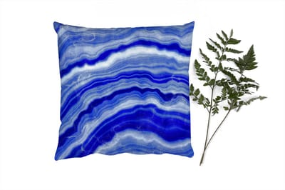 Sierkussens - Kussentjes Woonkamer - 40x40 cm - Agaat steen - Blauw