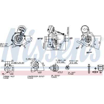 Supercharger, drukvulling NISSENS 93418