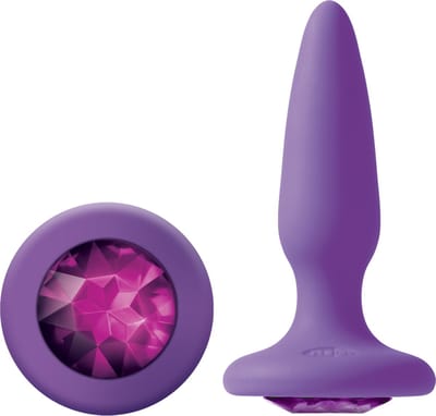 NS Novelties - Glams Mini Rainbow Gem - Anal Toys Buttplugs Paars