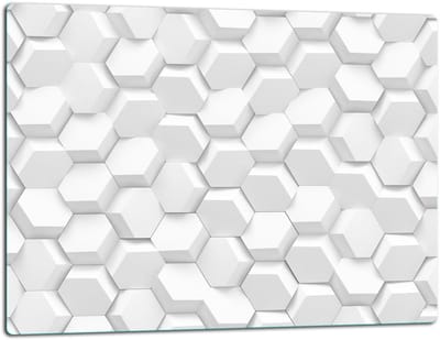 TMK ArtDeko - Snijplank - Inductiekookplaat Bescherming - 52x40cm - Beschermend Glas