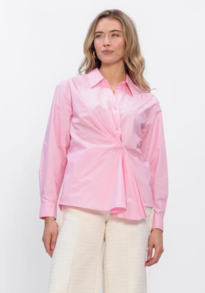 INWEAR Leloiw Dallas Pleated Shirt Dames - Jurken - Roze - Maat 34