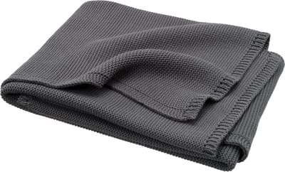 Fresk Kinderdeken Unisex80 x 100 cm – Babydeken - Wiegdeken - Ledikant deken - Donker Grijs -