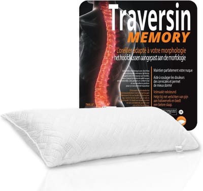 Ergonomisch Rolkussen 90cm met Memory Foam en Gel voor Rug, Nek en Zijslapers