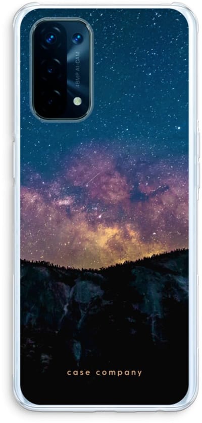 Case Company® - Hoesje geschikt voor Oppo A74 5G hoesje - Travel to space - Soft Cover Telefoonhoesje - Bescherming aan alle Kanten en Schermrand