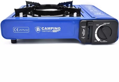 Benson Camping kooktoestel draagkoffer blauw
