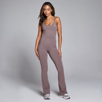 MP Tempo alles-in-één jumpsuit met uitlopende broekspijpen voor dames - Mokka - XS