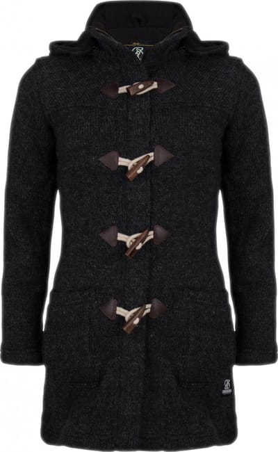 Gebreid Wollen Dames Vest van Schapenwol met Polyester Fleece voering en afneembare capuchon - SHAKALOHA - W Cody S
