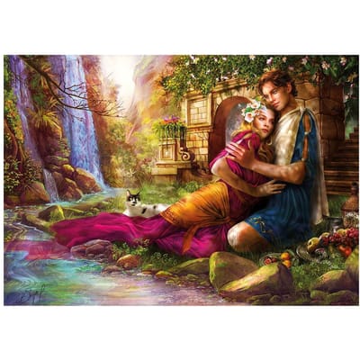 DIY Diamond Painting Prins Prinses In De Tuin Volledige Dimaond Borduursel 20X30CM