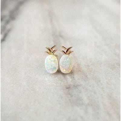 Oorbellen Explosies Ananas Aobao Oorbellen Mode Sieraden beige