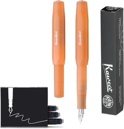 Kaweco - Vulpen - FROSTED SPORT MANDARIN Fountain Pen - Breed - Doosje Vullingen