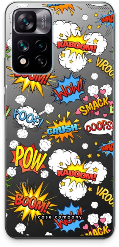 Case Company® - Hoesje geschikt voor Xiaomi 11i hoesje - Pow Smack - Soft Cover Telefoonhoesje - Bescherming aan alle Kanten en Schermrand
