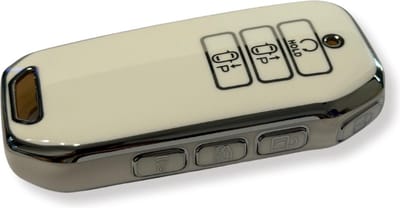 Sleutelcover voor Kia, Sleutelhoesje, Key Case for Kia, Autosleutel Hoesje Geschikt Voor Kia, Sportage, Stinger, Ceed, Sorento, Cerato, Forte, Wit - Zilver