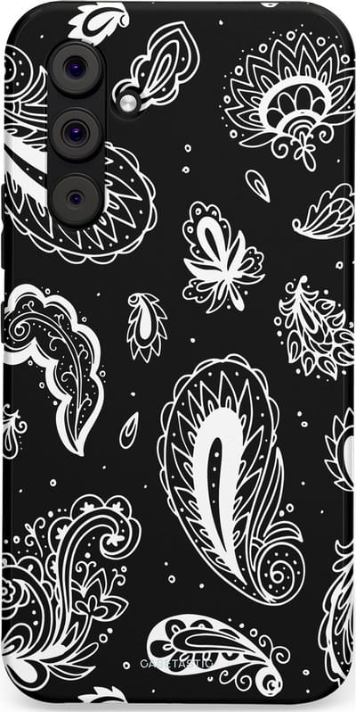 Casetastic Hoesje Geschikt voor Samsung A54 (5G) - Stijlvolle Beschermende Duo-layer Case - Paisley pracht