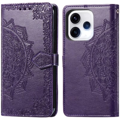 imoshion Hoesje - Geschikt voor Oppo Reno15 (5G) - Mandala Bookcase - Paars