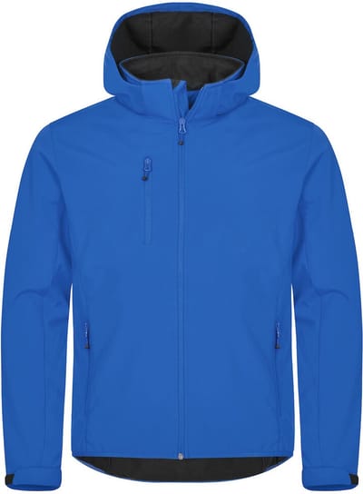 Clique Softshell jas met Capuchon Basic Heren - Kobalt - Maat XS