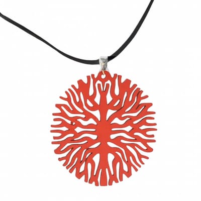 Ketting hout rood verstelbaar - Charme Bijoux
