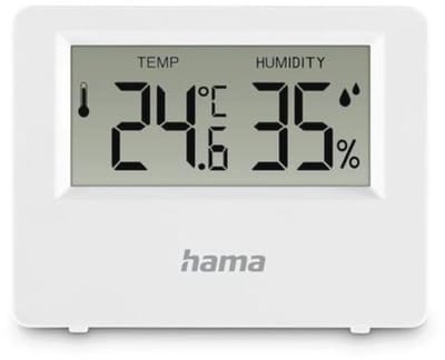 Digitaal Thermometer Hygrometer voor Binnen en Buiten - Wit