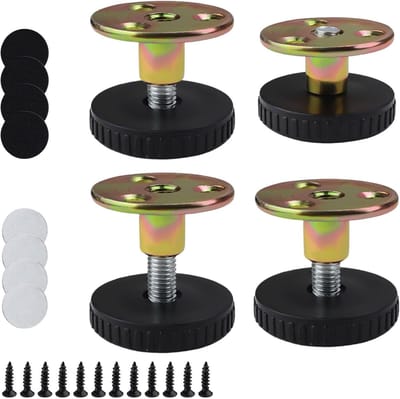 Verstelbare meubelpoten, hoogte 27-40 mm, 4 stuks, zonder boren, met antislip pad voor diverse meubels